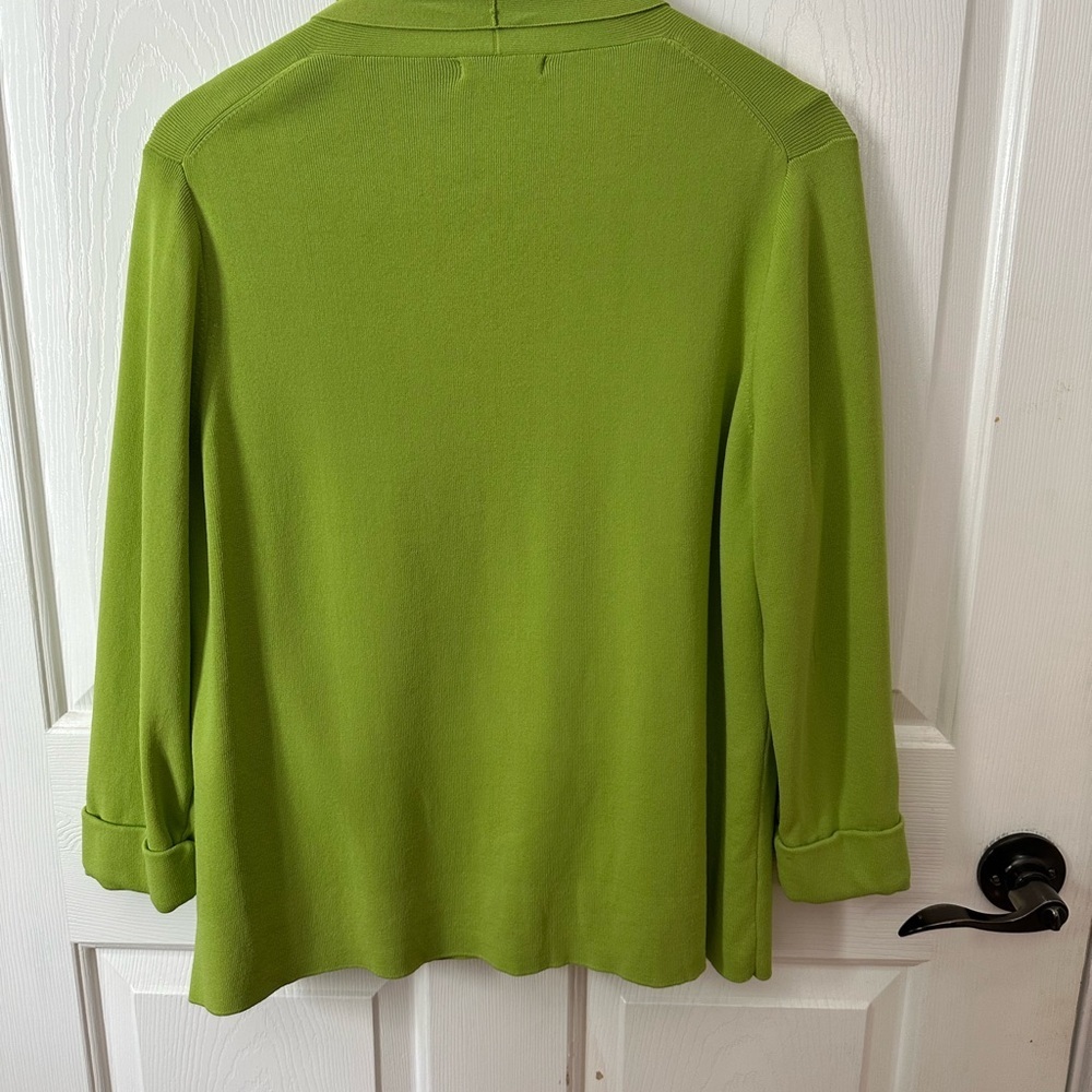 Madison Studio Lime Green Women's Cardigan and Tank Set - Picture 4 of 10